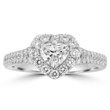 0.5ct Diamond Rings with 0.59tct Diamond set in Platinum 950