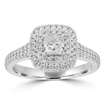 0.5ct Diamond Rings with 0.57tct Diamond set in Platinum 950