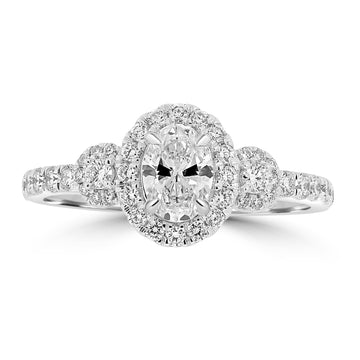 0.5ct Diamond Rings with 0.5tct Diamond set in Platinum 950