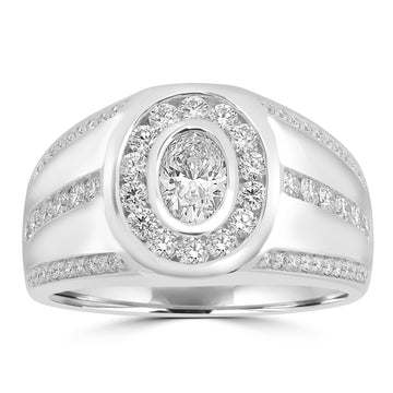 0.5ct Diamond Rings with 1.03tct Diamond set in Platinum 950