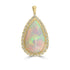 15.18ct Opal Pendants with 0.53tct Diamond set in 18K Yellow Gold