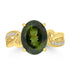 4.48ct Tourmaline Rings with 0.1tct Diamond set in 18K Yellow Gold