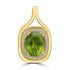 3.75ct Sphene Pendants with 0.17tct Diamond set in 18K Yellow Gold