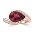 2.74ct Tourmaline Rings with 0.27tct Diamond set in 18K Rose Gold