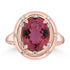 3.42ct Tourmaline Rings with 0.12tct Diamond set in 18K Rose Gold