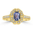 0.79ct Sapphire Rings with 0.25tct Diamond set in 18K Yellow Gold