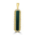 4.9ct Tourmaline Pendants with 0.2tct Diamond set in 18K Yellow Gold