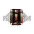 5.87ct Tourmaline Rings with 0.24tct Diamond set in 18K Two Tone Gold