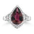 4.106ct Tourmaline Rings with 0.16tct Diamond set in 18K White Gold