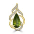 2.88ct Sphene Pendants with 0.27tct Diamond set in 18K Yellow Gold
