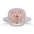 0.11ct Pink Diamond Rings with 0.83tct Diamond set in 18K Two Tone Gold