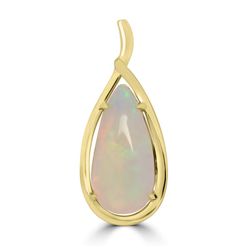 3.12ct Opal Pendants set in 14K Yellow Gold