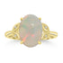 3.34ct Opal Rings with 0.02tct Diamond set in 14K Yellow Gold