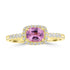 0.67ct Pink Spinel Rings with 0.181tct Diamond set in 14K Yellow Gold