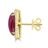 5.22ct Ruby Earrings with 0.301tct Diamond set in 18K Yellow Gold