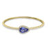 5.2ct Tanzanite Bangles with 0.9tct Diamond set in 18K Yellow Gold