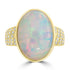 6.41ct Opal Rings with 0.229tct Diamond set in 18K Yellow Gold