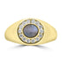 1.63ct Cats Eye Alexandrite Rings with 0.334tct Diamond set in 18K Yellow Gold