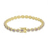 3.792ct Alexandrite Bracelets with 1.293tct Diamond set in 18K Yellow Gold