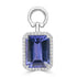 4.37ct Tanzanite Pendants with 0.16tct Diamond set in 18K White Gold