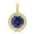 4.82ct Tanzanite Pendant with 0.283tct Diamond set in 18K Yellow Gold
