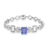 4.62ct Tanzanite Bracelets with 1.606tct Diamond set in 18K White Gold