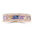 1.24ct Sapphire Rings with 0.276tct Diamond set in 18K Rose Gold