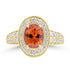 2.13ct Spessartite Rings with 0.679tct Diamond set in 18K Yellow Gold