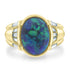 4.62ct Black Opal Ring with 0.69tct Diamonds set in 18K Yellow Gold