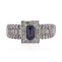 0.54ct Alexandrite ring with 0.96ct set in Platinum