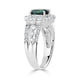1.01ct Alexandrite Rings With 0.98tct Diamonds Set In Platinum 950