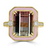 7.89ct Tourmaline Rings with 0.2tct Diamond set in 18K Yellow Gold