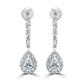 0.6ct Diamond Earring with 0.44ct Diamonds set in Platinum 950
