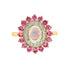 0.72Ct Opal Ring Set In 14Kt Yellow Gold
