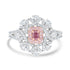 0.17ct Pink Diamond Rings with 0.79tct Diamond set in 14K Two Tone Gold