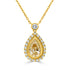 1.01ct Fancy Necklace with 0.37tct Diamonds set in 18K White Gold