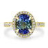 2.9ct Tanzanite Ring with 0.33tct Diamonds set in 14K Yellow Gold