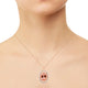 19.54ct Morganite Pendant with 1.15tct Diamonds set in 14K Two Tone Gold