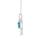 0.83ct Tourmaline Pendant with 0.18tct Diamonds set in 14K White Gold