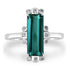 2.34ct Tourmaline Ring with 0.08tct Diamonds set in 14K White Gold