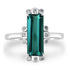 2.34ct Tourmaline Ring with 0.08tct Diamonds set in 14K White Gold