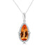 2.93ct Topaz Pendant with 0.26tct Diamonds set in 14K White Gold