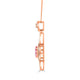 1.01ct Pink Spinel Pendant with 0.49tct Diamonds set in 14K Rose Gold