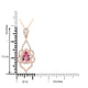 1.01ct Pink Spinel Pendant with 0.49tct Diamonds set in 14K Rose Gold