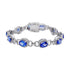 11.02tct Tanzanite bracelet with 1.54tct diamonds set in 14K white gold