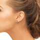 2.43 Tanzanite Earrings with 0.86tct Diamond set in 14K White Gold