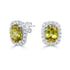 3.12ct Sphene Earring with 0.44ct Diamonds set in 14K White Gold