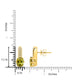 4.48ct Sphene Earring with 0.18ct Diamonds set in 14K Yellow Gold
