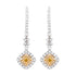0.24ct Yellow Diamonds with 0.86ct Diamonds set in 18KW & 22KY