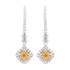 0.24ct Yellow Diamonds with 0.86ct Diamonds set in 18KW & 22KY